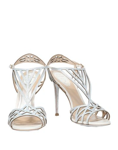 Shop René Caovilla Sandals In Ivory