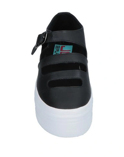 Shop Jc Play By Jeffrey Campbell Woman Sneakers Black Size 8 Textile Fibers