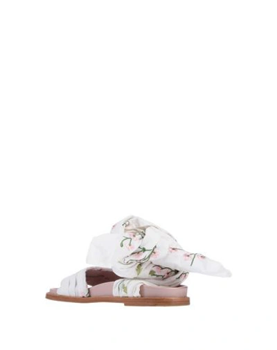 Shop Marques' Almeida Sandals In White