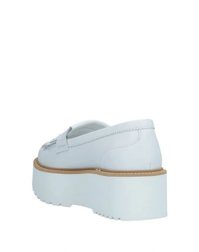 Hogan Platform Fringed Loafers In White