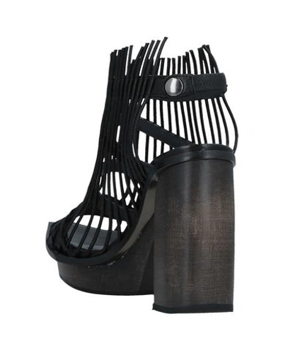 Shop Malloni Woman Sandals Black Size 5 Soft Leather
