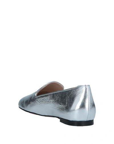 Shop Stuart Weitzman Loafers In Silver