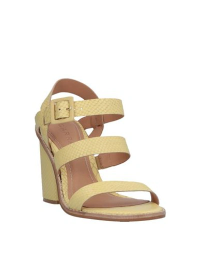 Shop Carrano Sandals In Light Yellow