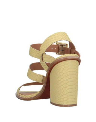 Shop Carrano Sandals In Light Yellow