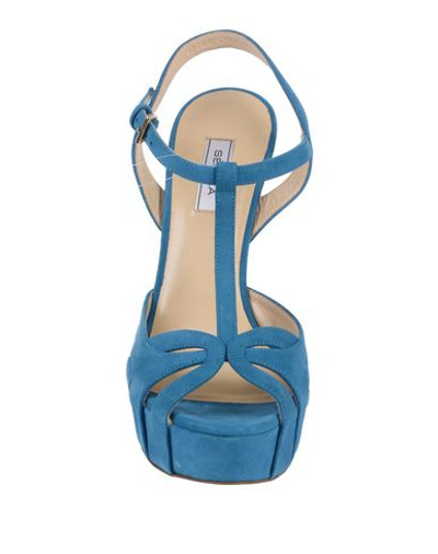 Shop Semilla Sandals In Blue