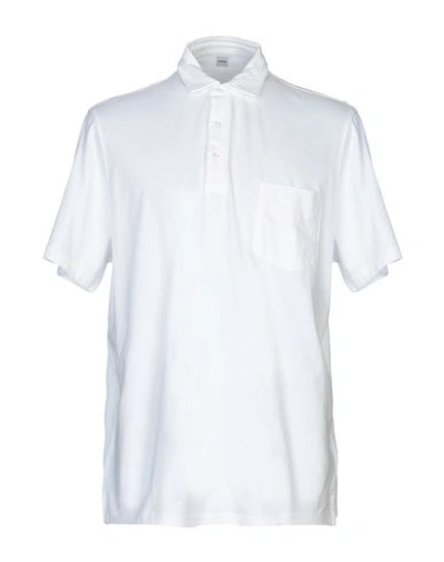 Shop Aspesi Man Polo Shirt White Size S Cotton