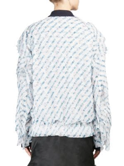 Shop Sacai All In Print Blouson In Off White