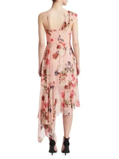 Shop Nicholas Lilac Floral Frill Dress