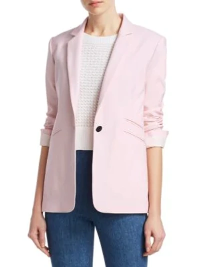 Shop Rag & Bone Ridley Wool-blend Blazer In Baby Pink