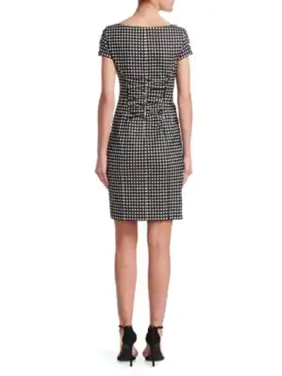 Shop Nanette Lepore Check Me Out Front Zip Dress In Black White