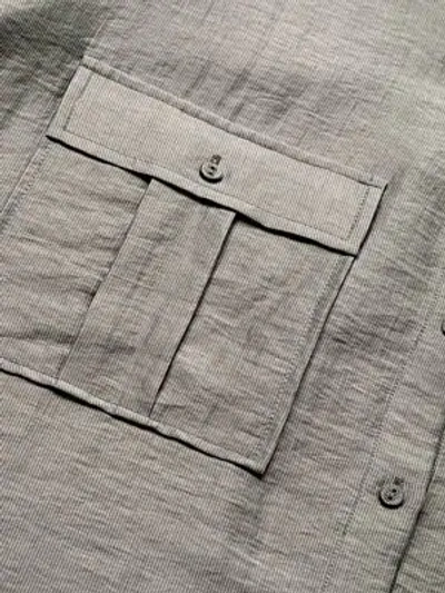 Shop Joie Lidelle Cotton Blouse In Grey