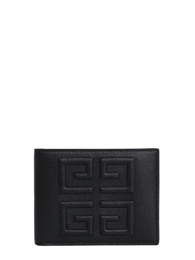 Shop Givenchy 4g Embossed Wallet In Black