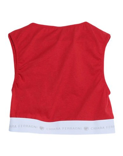 Shop Chiara Ferragni Woman Top Red Size S Cotton