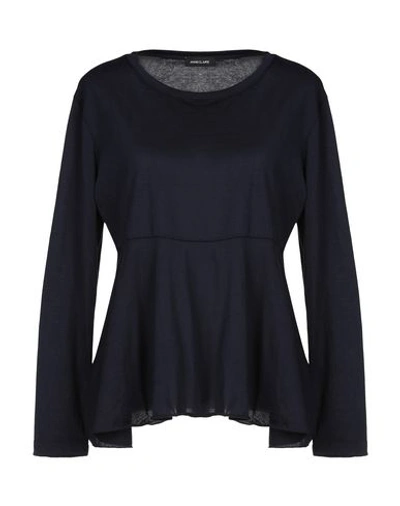 Shop Anneclaire T-shirt In Dark Blue