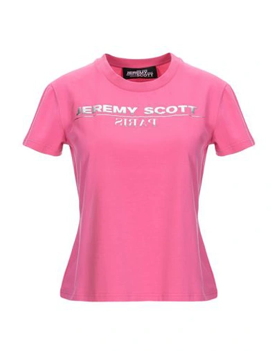 Shop Jeremy Scott T-shirt In Fuchsia