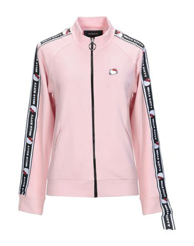 Shop Pinko Woman Sweatshirt Pink Size S Polyamide, Cotton