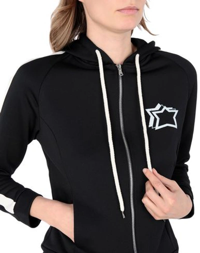 Shop Atlantic Stars Felpa Cappuccio Woman Sweatshirt Black Size Xs Polyester, Cotton