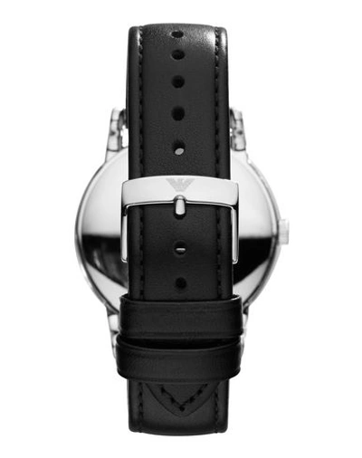 Shop Emporio Armani Man Wrist Watch Black Size - Stainless Steel