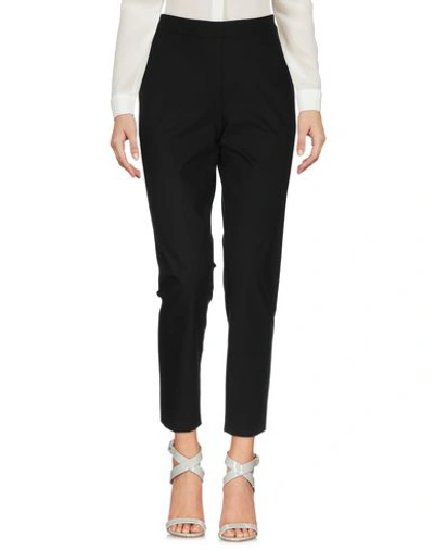 Shop Theory Woman Pants Black Size 12 Cotton, Nylon, Elastane