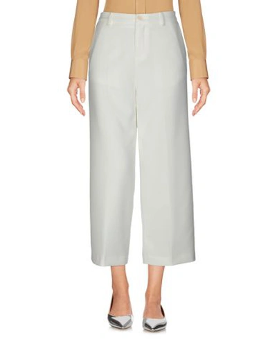 Liu •jo Cropped Pants In White