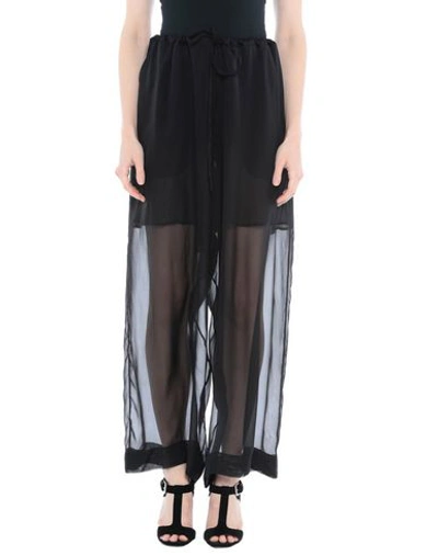 Shop Masnada Woman Pants Black Size 6 Silk