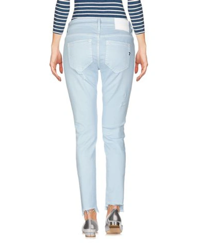 Shop Dondup Woman Jeans Sky Blue Size 25 Cotton, Elastane