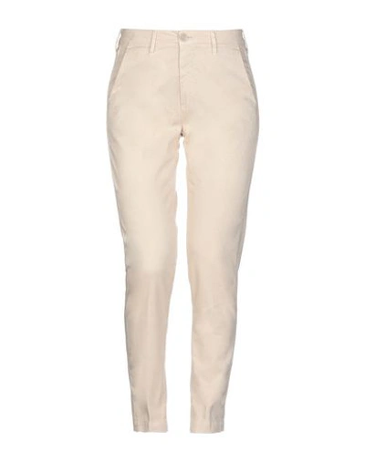 Shop Barba Napoli Woman Pants Sand Size 32 Cotton, Elastane In Beige