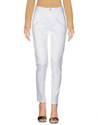Shop Barba Napoli Woman Pants White Size 31 Cotton, Elastane
