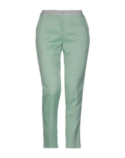 Shop Teresa Dainelli Casual Pants In Light Green