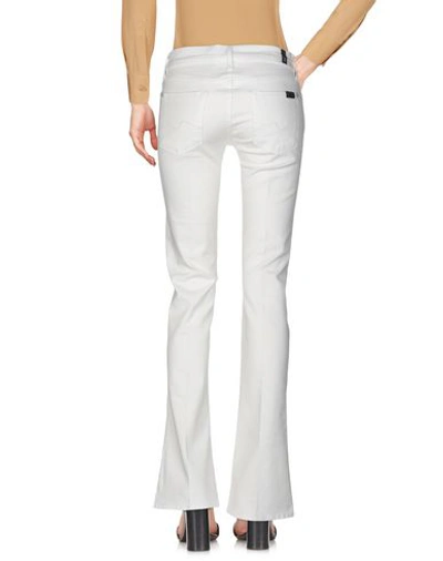Shop 7 For All Mankind Casual Pants In Ivory