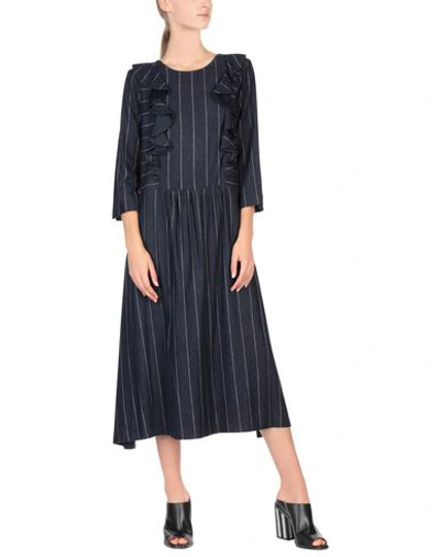 Shop Beatrice B Midi Dress In Dark Blue