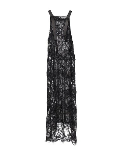 Shop Alessandra Marchi Long Dress In Dark Brown