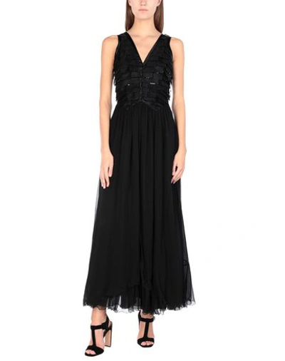 Shop Giorgio Armani Long Dresses In Black