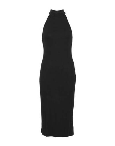 Shop L Agence Midi Dress In Black