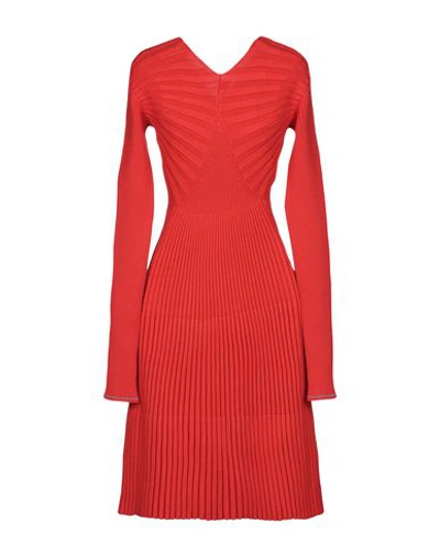 Shop Victoria Beckham Short Dress In Red