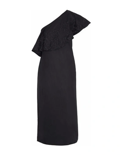 Shop Mara Hoffman Midi Dress In Black