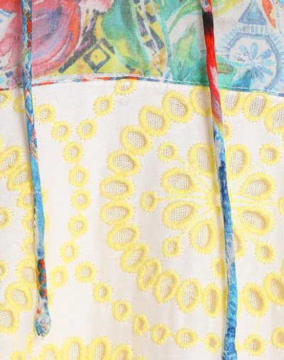 Matthew Williamson Lace-up Embroidered Broderie Anglaise Cotton And Silk-blend Dress In Yellow
