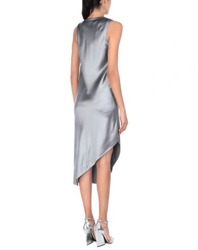 Shop Helmut Lang Midi Dress In Grey