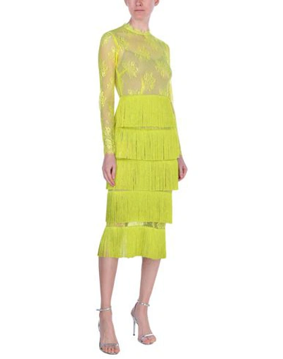 Shop Daizy Shely Midi Dress In Acid Green