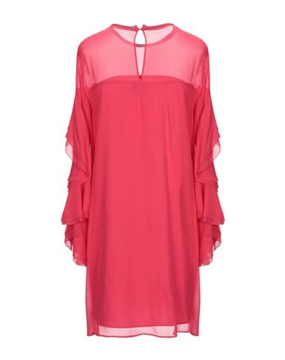 Shop Atos Lombardini Woman Mini Dress Red Size 6 Viscose, Polyester