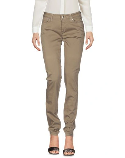 Shop Sportmax Code Casual Pants In Military Green