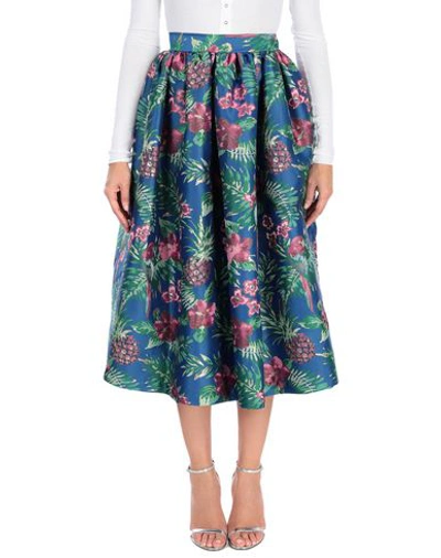 Shop Alcoolique Midi Skirts In Blue