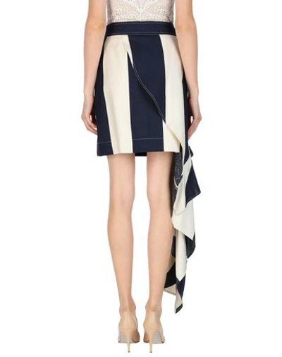 Shop Calvin Klein 205w39nyc Woman Mini Skirt Midnight Blue Size 6 Silk
