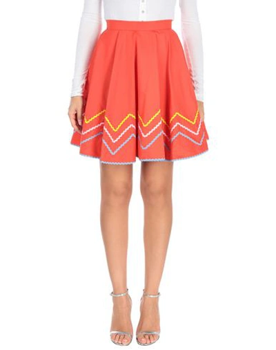 Shop Anna October Knee Length Skirt In Orange