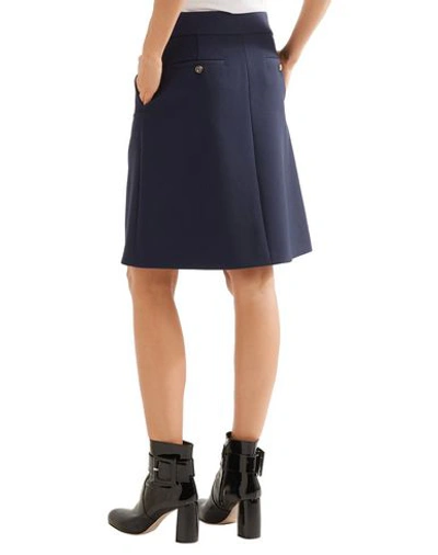 Shop Michael Kors Midi Skirts In Dark Blue