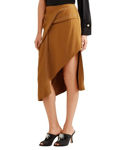 Shop Atlein Mini Skirt In Khaki