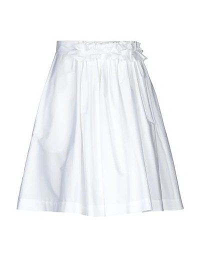 Shop Lanvin Midi Skirts In White