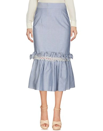 Shop Jour/né Midi Skirts In Blue