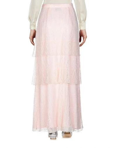 Shop Dondup Woman Maxi Skirt Light Pink Size 8 Polyamide