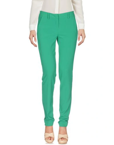 Shop Hanita Woman Pants Green Size 8 Polyester, Elastane